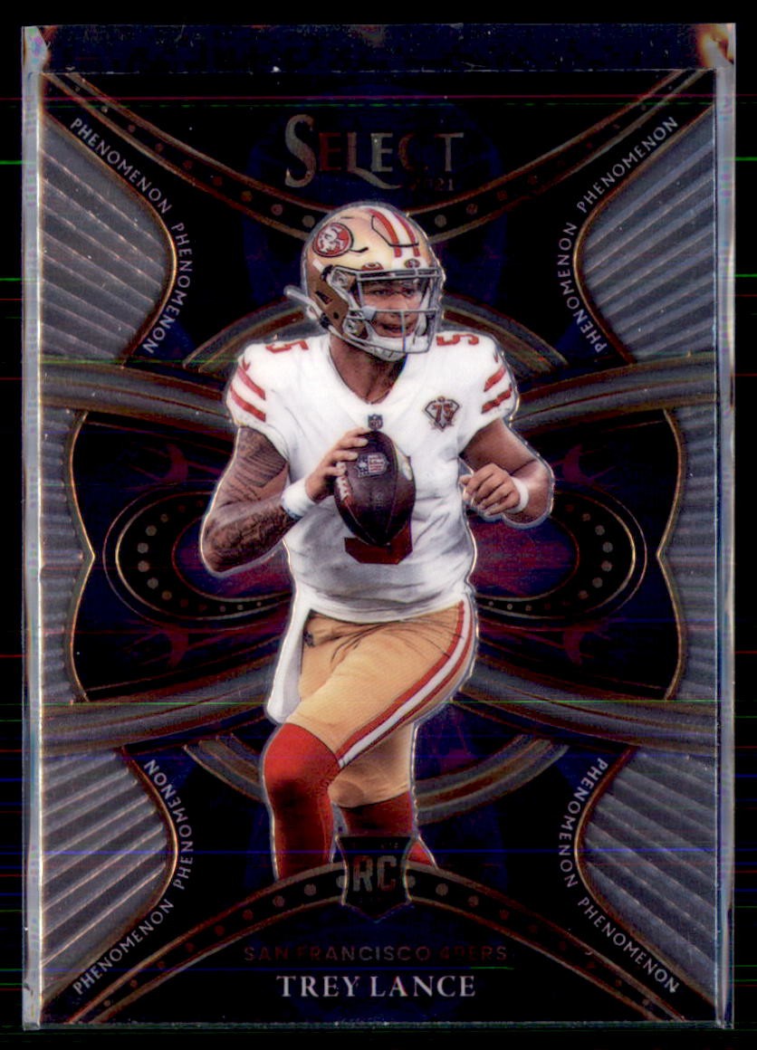 2021 Panini Select Football Phenomenon Trey Lance  San Francisco 49ers PHE-8 Ro