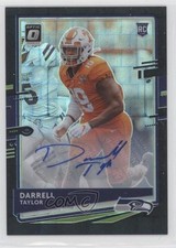 2020 Donruss Optic Rookies Black Pandora Prizm 16/25 Darrell Taylor Auto 0u46