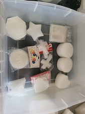 265pc Plastic Needlepoint Canvas Lot Craft-It Darice Square-Circle-Stas-more