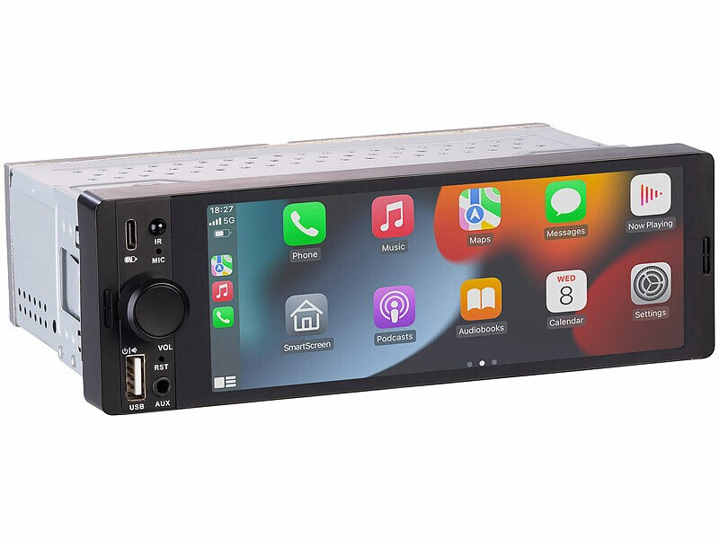 Autoradio 1 DIN CAS-5055 tactile : la solution pour ajouter Carplay dans une vieille voiture