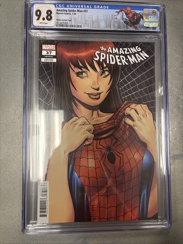AMAZING SPIDER-MAN #37 CGC 9.8 ARTHUR ADAMS 1:25 RI MARY JANE INCENTIVE VARIANT