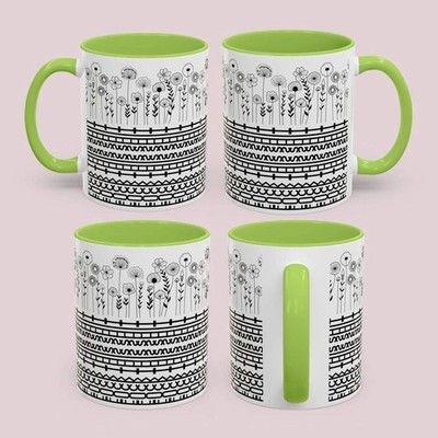 Hidden Message Floral Mug, Fck This Sht Secret Quote Coffee Cup, Sarcastic Gifts