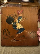11.5 x12 Antique Vintage Wooden Wall Hanging TD