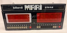 Tabellone segnapunti elettronico vintage per biliardo Mari Siena Della Rosa SE 7