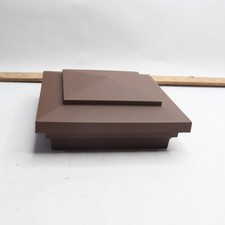 Veranda Pyramid Post Cap Vinyl Brazilian Walnut 4" x 4" CRAFT18MAN