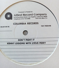 KENNY LOGGINS STEVE PERRY Don't Fight It 1982 USA COLUMBIA Test Pressing 12" NM