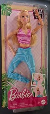 Barbie Made to Move Blonde Fashion Doll Removable Sports Top & Pants New