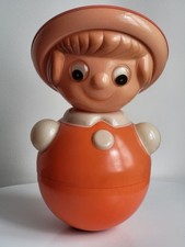 1970s Vintage USSR Russian Soviet CELLULOID SOUND Toy Doll Lively GRANDMOTHER