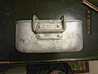 BRITISH ARMY MESS KIT, WW2,  ALUMINUM, RECTANGULAR, 2-PIECE — photo 3