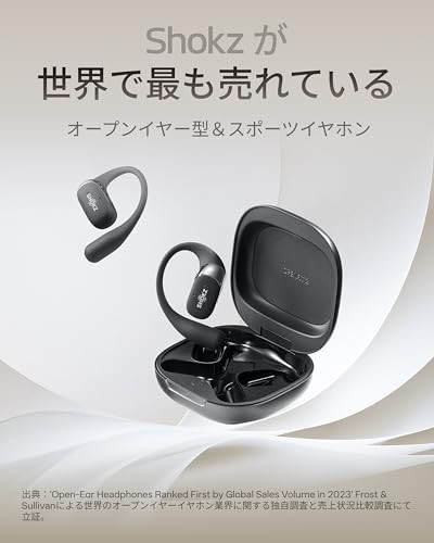 Shokz OpenFit 2 Open Ear Earphones Bluetooth 5.4 Black SHOKZ T920