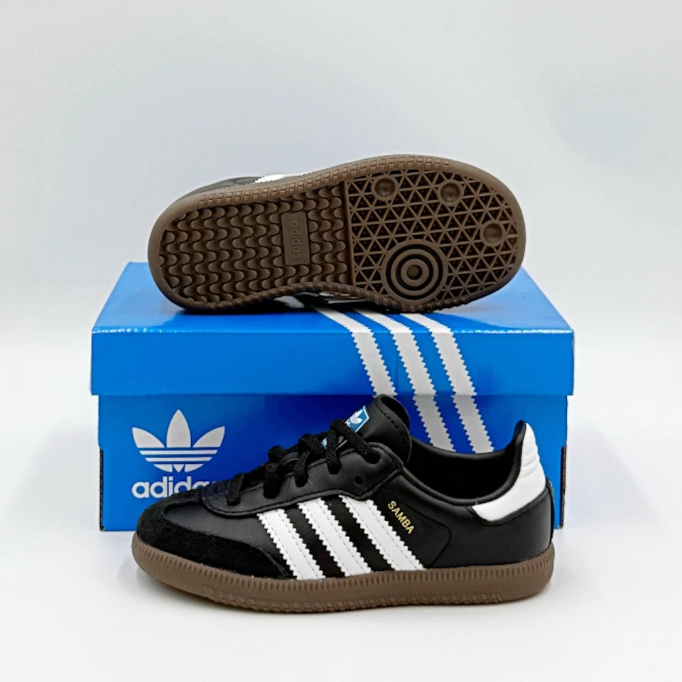 Adidas Samba OG IE3680 Core Negro Blanco Goma Bebé Zapatos Nuevos IE3680 Foto 2 de 4