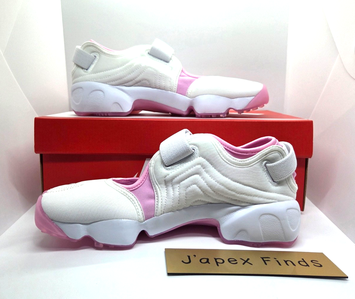 Nike Air Rift IV6058-100 White Pink Rise Wolf Gray Women's Size