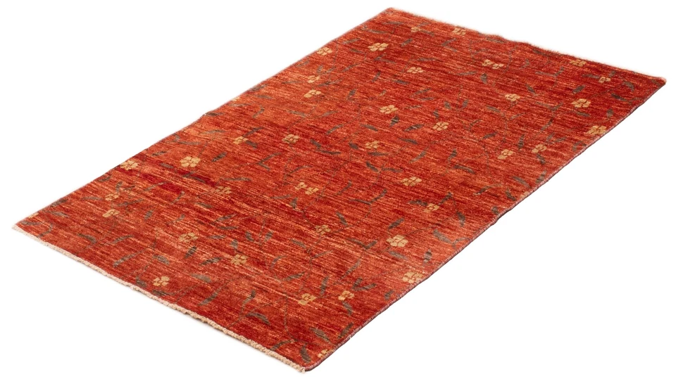 Traditional Hand-knotted Wool Oriental Carpet 3'9" x 6'0" Area Rug - Image 4 of 4