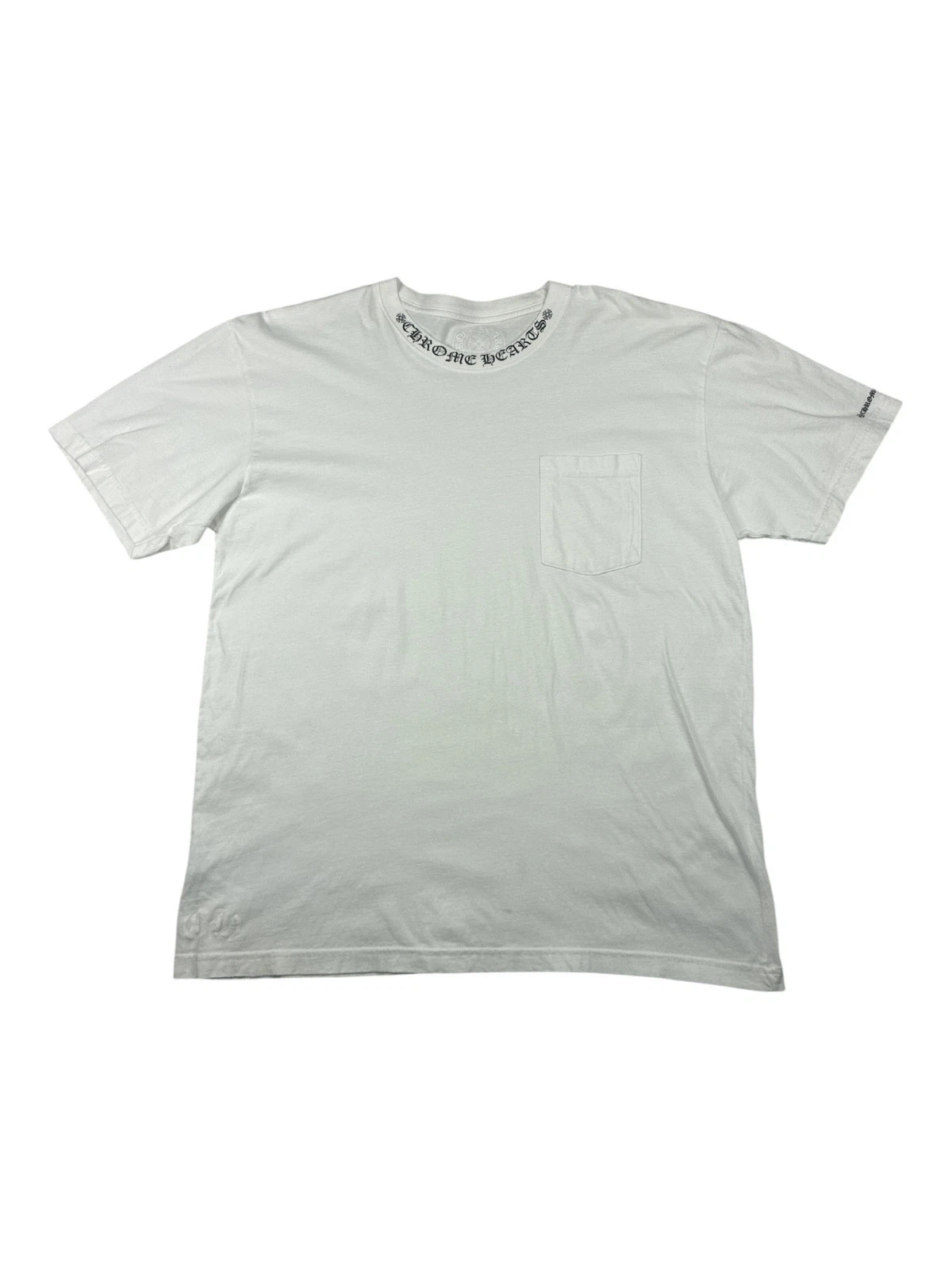 Chrome Hearts Neck Letters Logo T-Shirt
