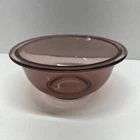 Vintage Cranberry Pyrex Mixing Bowl 1L  322 7" - Made in USA
