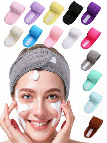 Headband for Ladies Face Wash Facial Spa Elastic Makeup Yoga Headband UK - Picture 4 of 12