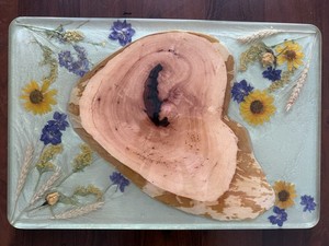 Large Mid Century GORGEOUS Boho Cutting Board Kitchen Decor