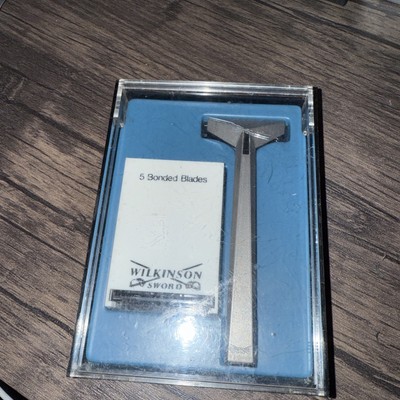 Vintage Wilkinson Sword Bonded Razor Shaving System with case for Blades