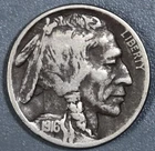 1916-D 5C BUFFALO NICKEL KM# 134 Grade: G+ A7046