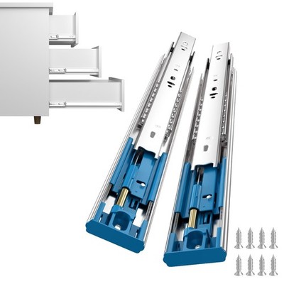 5 Pair 22 Inch Soft Close Drawer Slides, 10 Pack Heavy Duty Side Mount 100lb ...