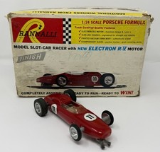 Vintage Rannalli 1/24 Scale Porsche Formula Model Slot Car Racer Red 11 w/ Box