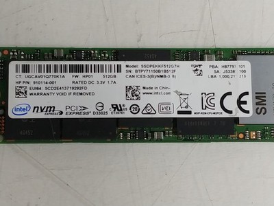 Intel  Pro 6000p SSDPEKKF512G7H 512 GB NVMe 80mm SSD