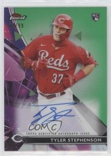 2021 Topps Finest Green Refractor 4/99 Tyler Stephenson #FA-TS Auto y6z