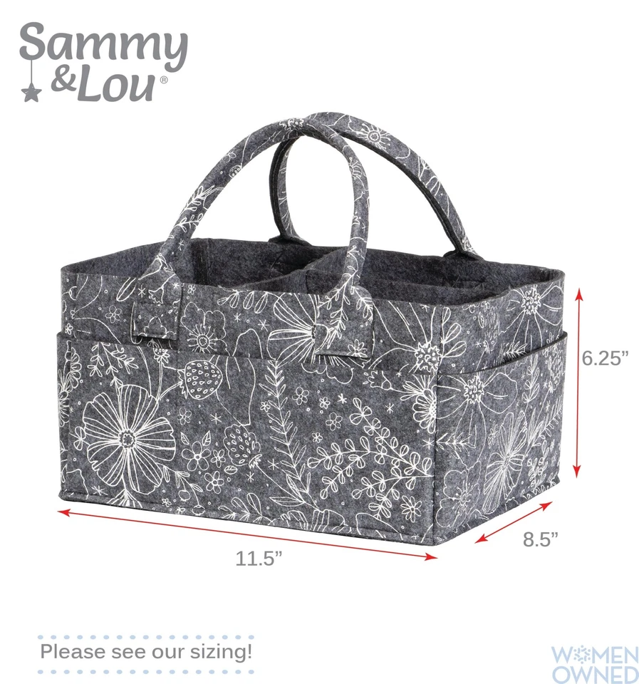 Organizador de carrito de pañales - Bolsa de mano plegable con asas para pañales toallitas Foto 2 de 4