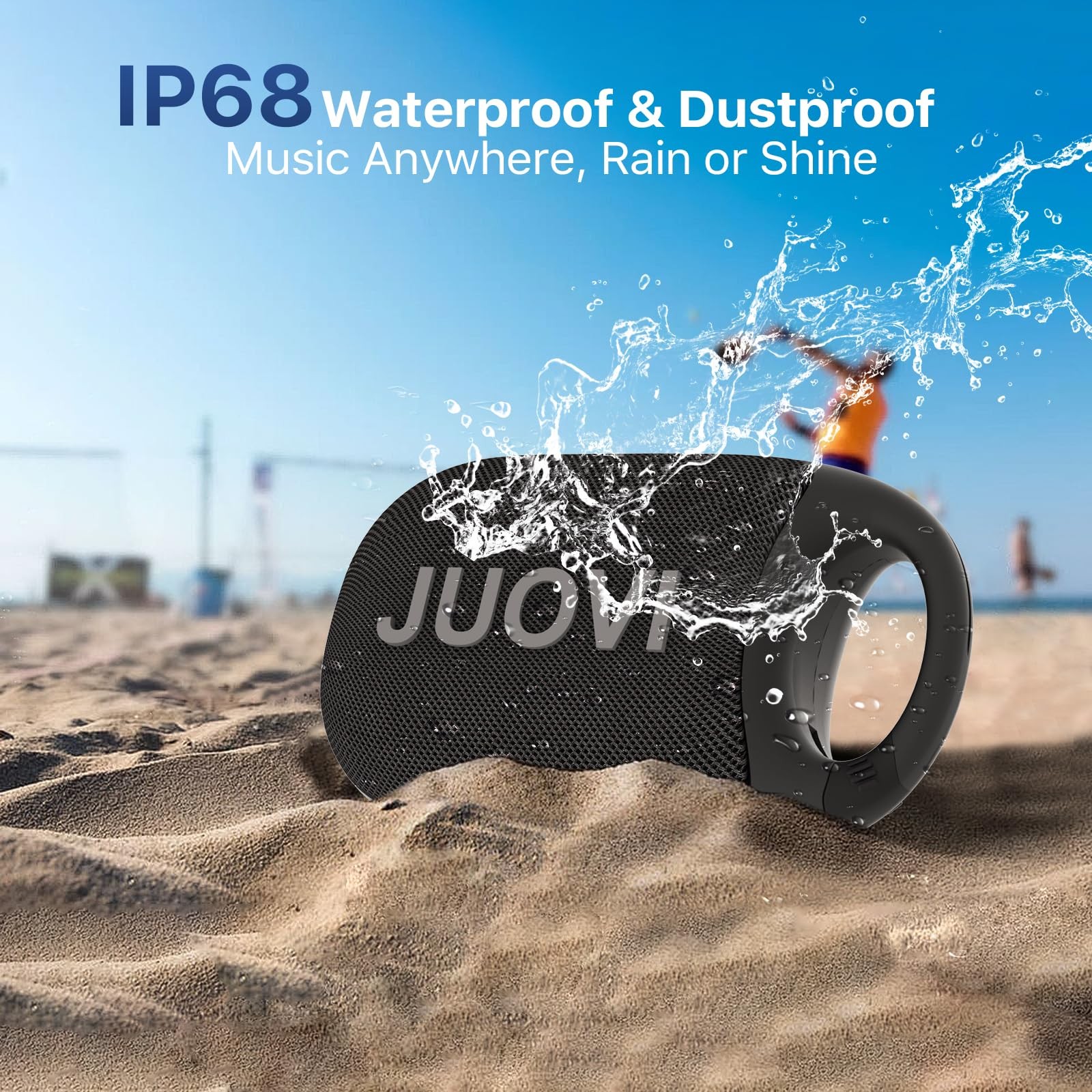 Altoparlante Wireless JUOVI Clip J1 - Bluetooth 5.3 e Waterproof IP68 - 4