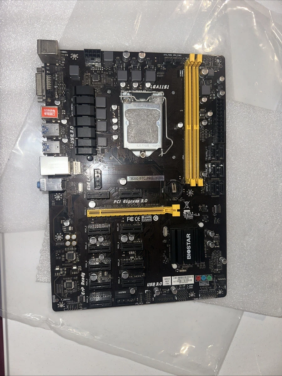BIOSTAR Biostar Tb250-Btc+ Computer Motherboards for sale | eBay