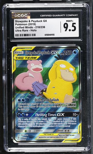 Slowpoke & Psyduck-GX graded CGC 9.5 for sale on eBay