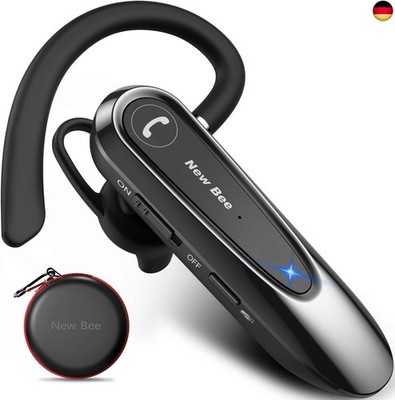 New bee Bluetooth Headset Wireless Freisprech Telefon mit Dual Mic V5.0