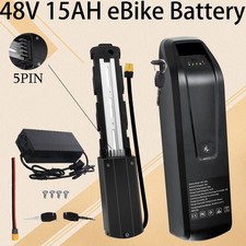 5PIN 48V 15Ah Ebike Lithium Battery For Electric Bicycle 1500W Motors Lockable
