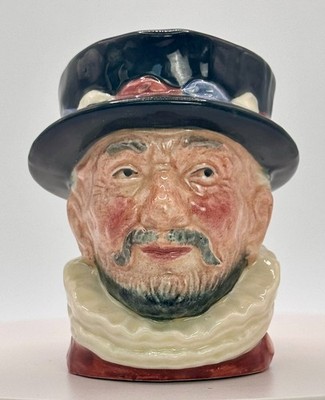 Royal Doulton  Beefeater  SM Jug, 1953 ER Handle, D6233, Misstamped D6206