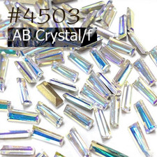 Swarovski Crystal 4503 Tapered Baguette Fancy Stone 6.3x2.4mm 4pcs