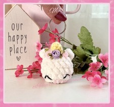 Crochet Unicorn Plush Bag Charms Cute Unicorn Stuff Animal Keychain Accessory