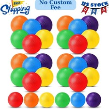 30 Pcs Playground Balls 6 Inches Dodgeball Kick Balls for Kids Adults Colorful