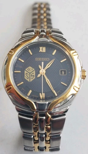 Women SEIKO Watch Blue Dial with SYSCO Logo, Date, 7N82-0AT0, 26mm, New Battery