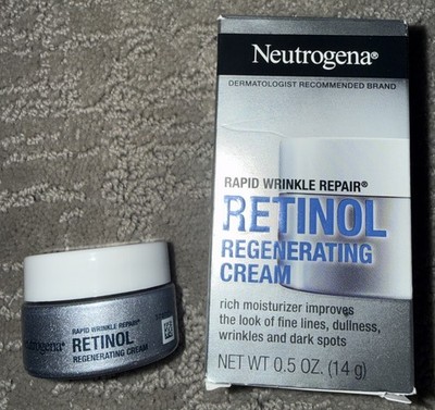 New In Box Neutrogena Rapid Wrinkle RepairRetinol Regenerating Cream .5 Oz