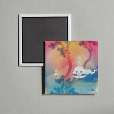 KIDS SEE GHOSTS - KIDS SEE GHOSTS Album Cover Locker Fridge Magnet