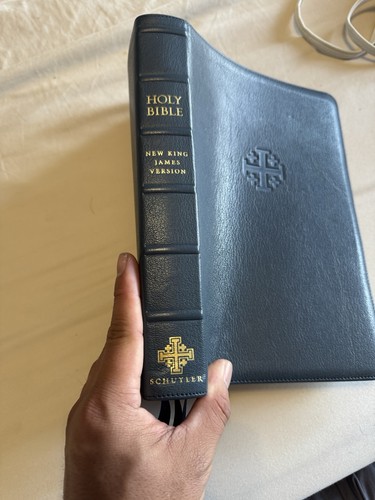 Schuyler NKJV Quentel Blue Goatskin