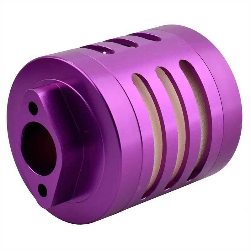 Aluminum Air Filter Purple w/Sponge For RC HPI 1/5 Engine Baja 5B 5T KM Rovan - Image 2 of 4