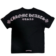 100% Authentic Chrome Hearts Matty Boy Shoulder Logo T-shirt【Size Large】