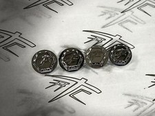 HAYABUSA CHROME ATC DIAMOND TRIPLE TREE BOLT CAPS/COVERS 99-20 SUZUKI HAYABUSA