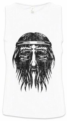 Nordic Barbarian Face Men Tank Top Vikings Odin Hugin and Munin Valhall Odhin