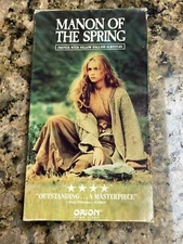 Vintage Manon Of The Spring FRENCH w/ Subtitles VHS Cassette Tape Rare 1988