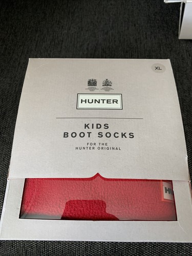 NIB HUNTER Kids Boot Socks ~ Size XL ~ Red