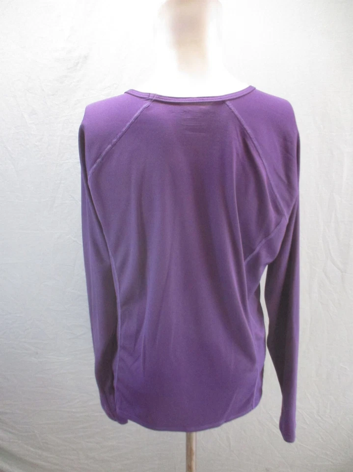 Top deportivo elástico manga larga cuello redondo púrpura talla XL para mujer Speedo 699 Foto 4 de 4