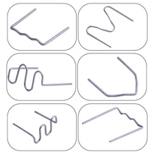 600pcs 0.8mm Wave Staples for Plastic Welder Car Damaged Bumper Repair Kit