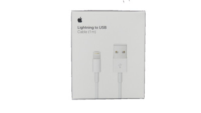 New Genuine Apple MXLY2AM/A White  - Lightning to USB Cable 1M  Retail Box